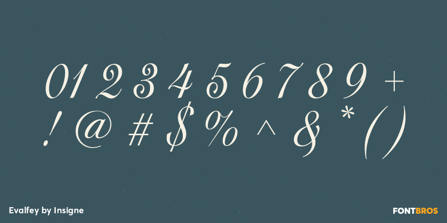 Evalfey Font Poster #1