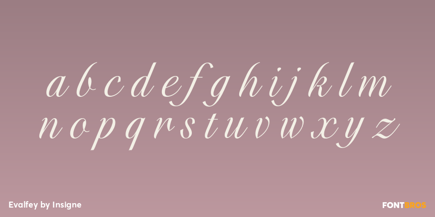 Evalfey Font Poster #1