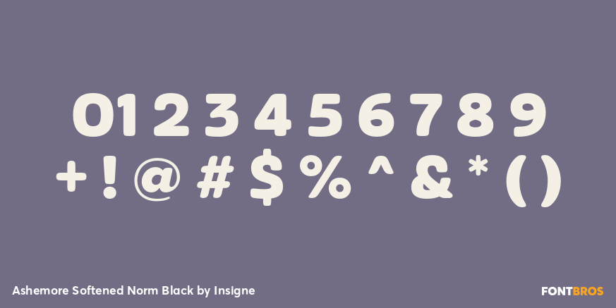 Ashemore Softened Norm Black Font Poster #4