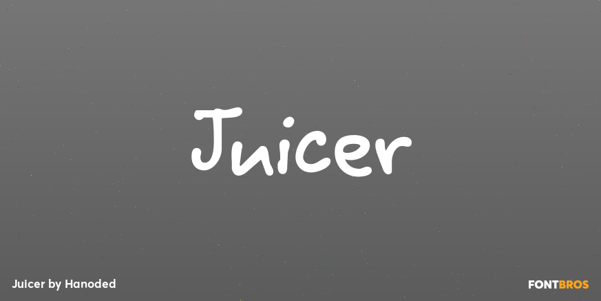 Juicer Font Poster #1