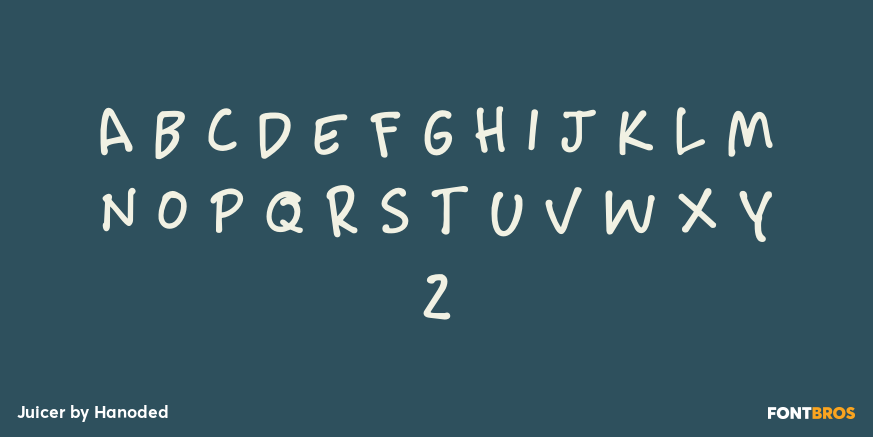 Juicer Font Poster #2