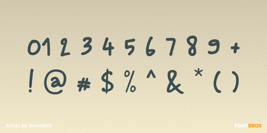 Juicer Font Poster #4