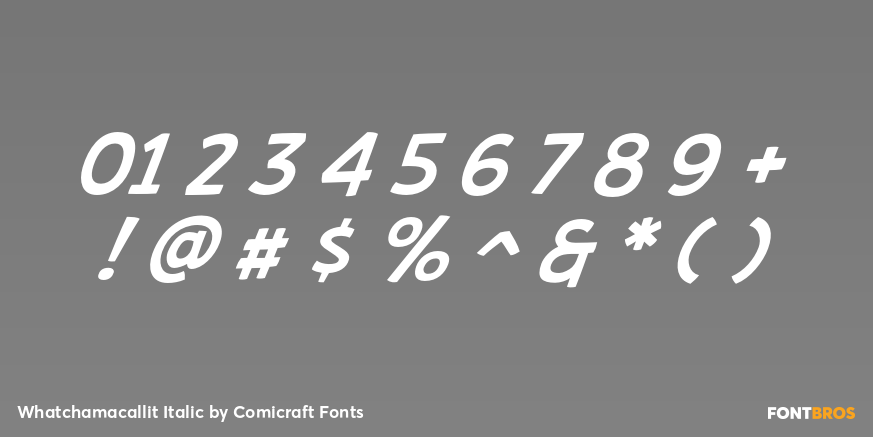 Whatchamacallit Italic Font Poster #4