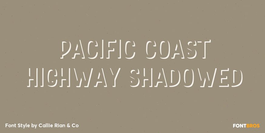 Pacific Coast Highway Shadowed Poster