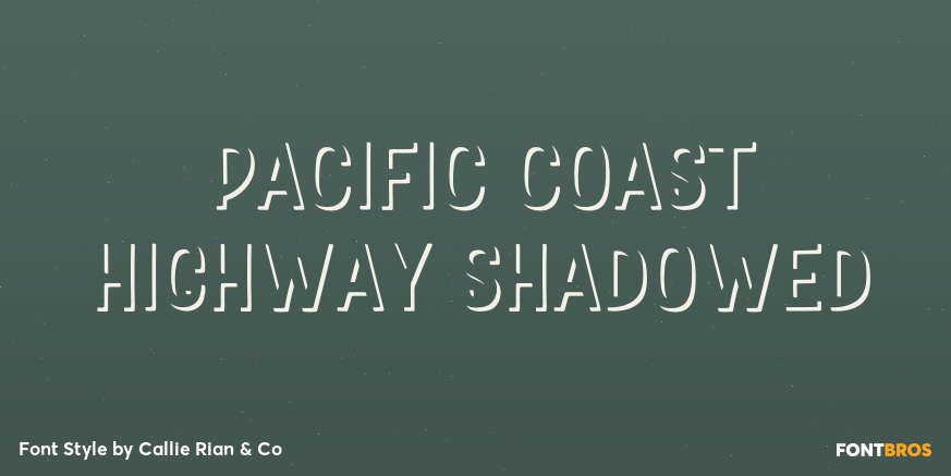 Pacific Coast Highway Shadowed Poster