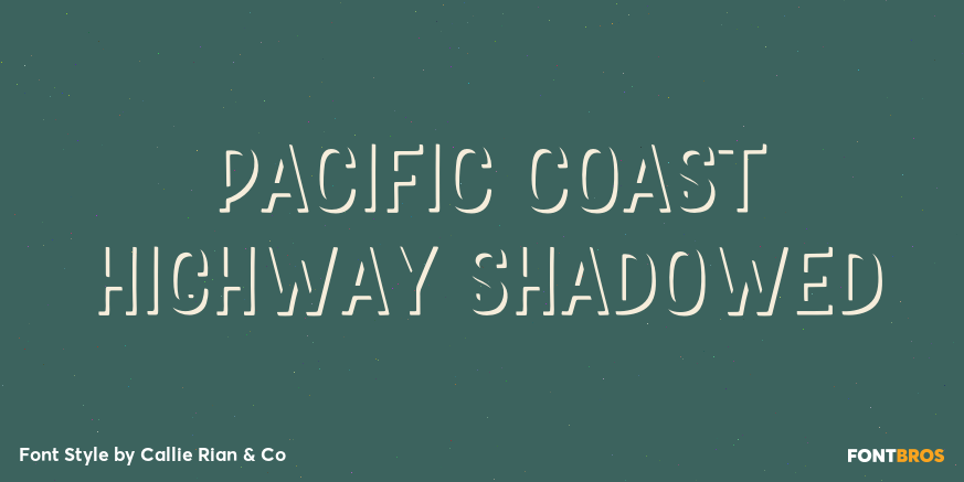 Pacific Coast Highway Shadowed Poster