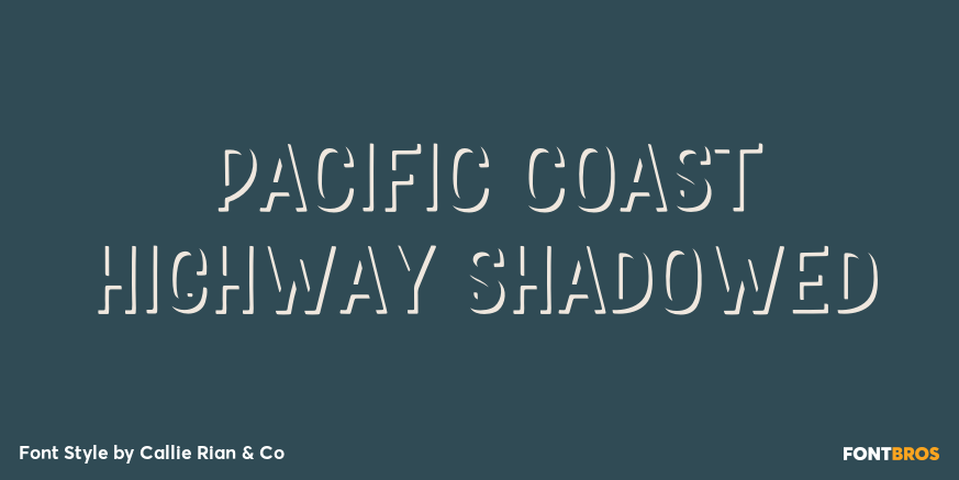 Pacific Coast Highway Shadowed Poster