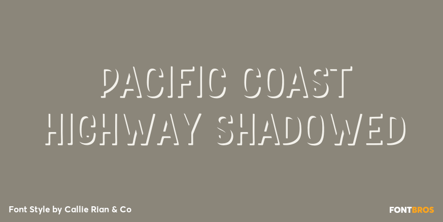 Pacific Coast Highway Shadowed Poster