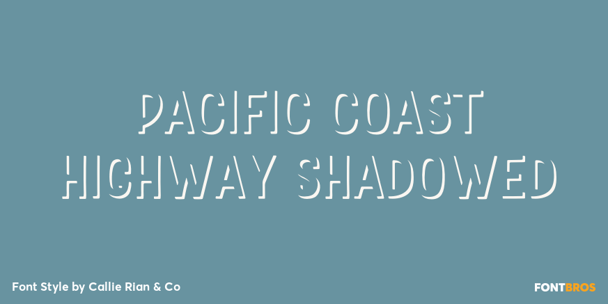 Pacific Coast Highway Shadowed Poster