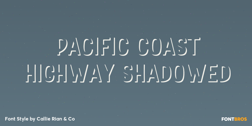 Pacific Coast Highway Shadowed Poster