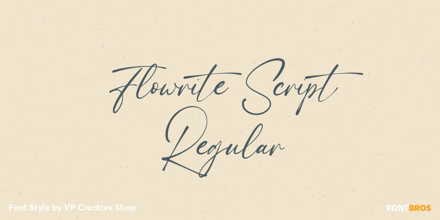 Flowrite Script Regular Poster