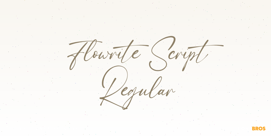 Flowrite Script Regular Poster
