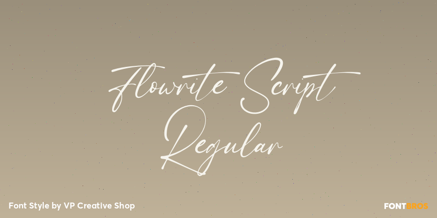 Flowrite Script Regular Poster