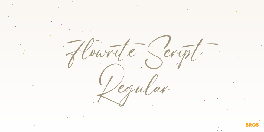 Flowrite Script Regular Poster
