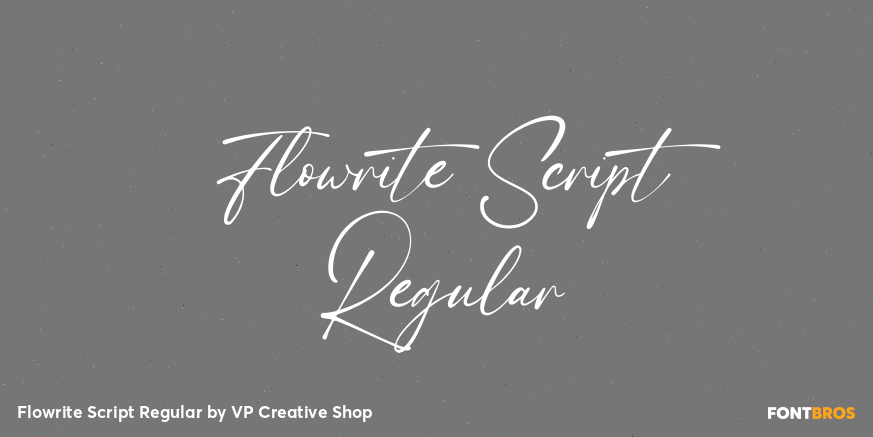 Flowrite Script Regular Poster