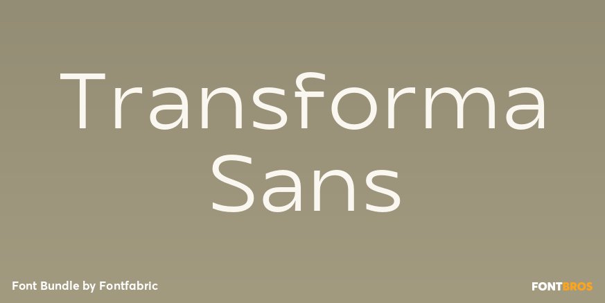 Transforma Sans Poster