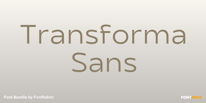 Transforma Sans Poster