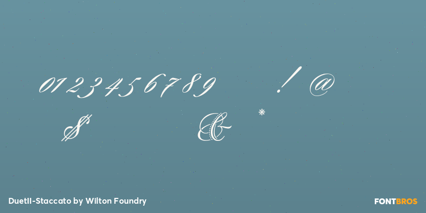 DuetII-Staccato Font Poster #4