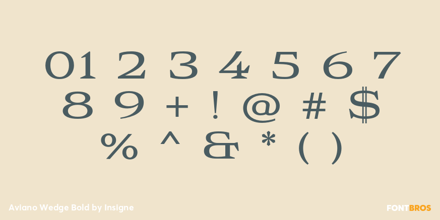 Aviano Wedge Bold Font Poster #1