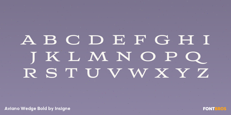 Aviano Wedge Bold Font Poster #1