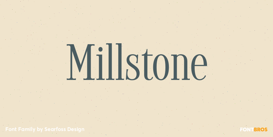 Millstone Font Poster