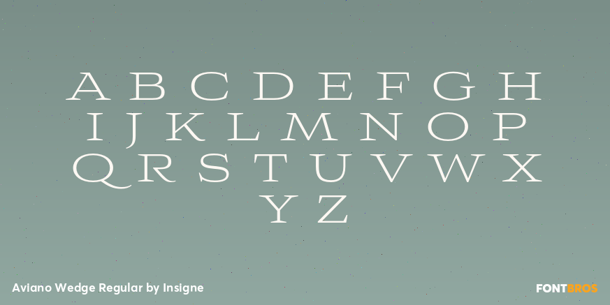 Aviano Wedge Regular Font Poster #2