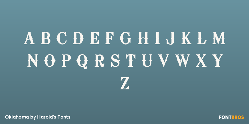 Oklahoma Font Poster #2