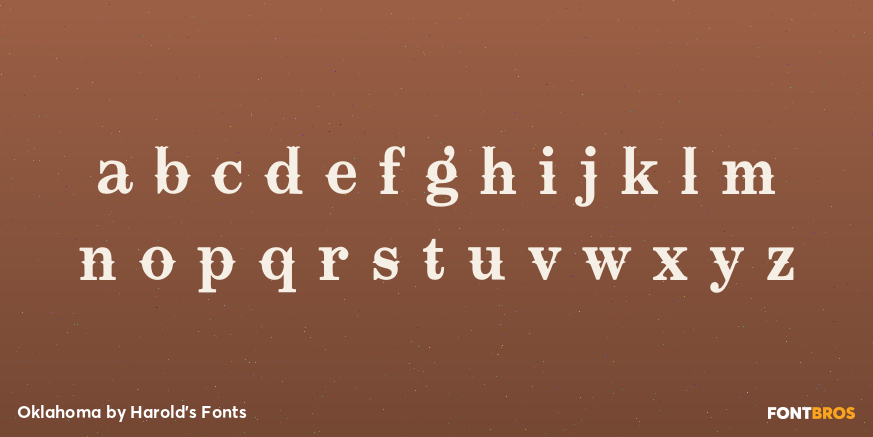 Oklahoma Font Poster #3