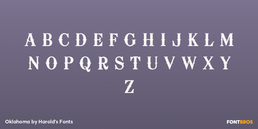 Oklahoma Font Poster #1