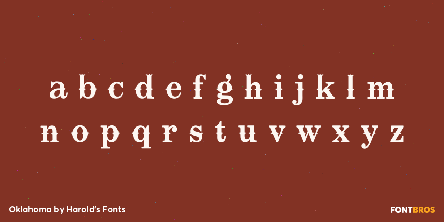 Oklahoma Font Poster #1
