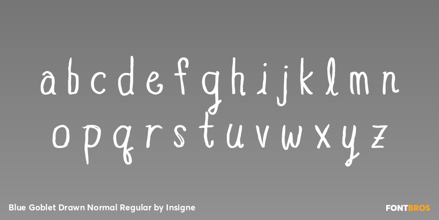 Blue Goblet Drawn Normal Regular Font Poster #1