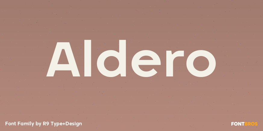 Aldero Font Poster