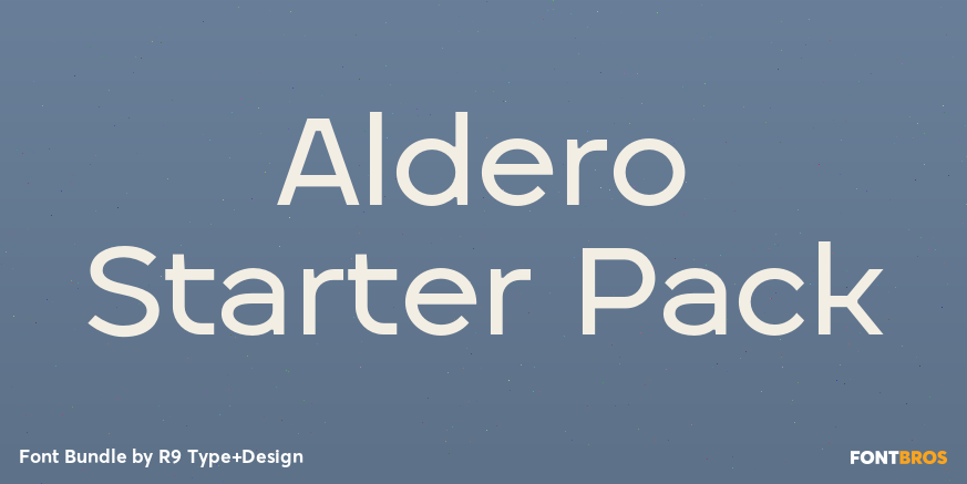 Aldero Starter Pack Font Poster #1
