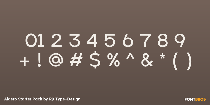 Aldero Starter Pack Font Poster #1
