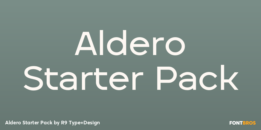 Aldero Starter Pack Font Poster #1