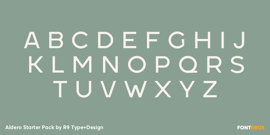 Aldero Starter Pack Font Poster #2