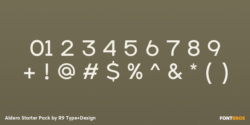 Aldero Starter Pack Font Poster #4