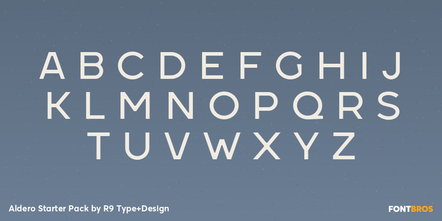 Aldero Starter Pack Font Poster #1