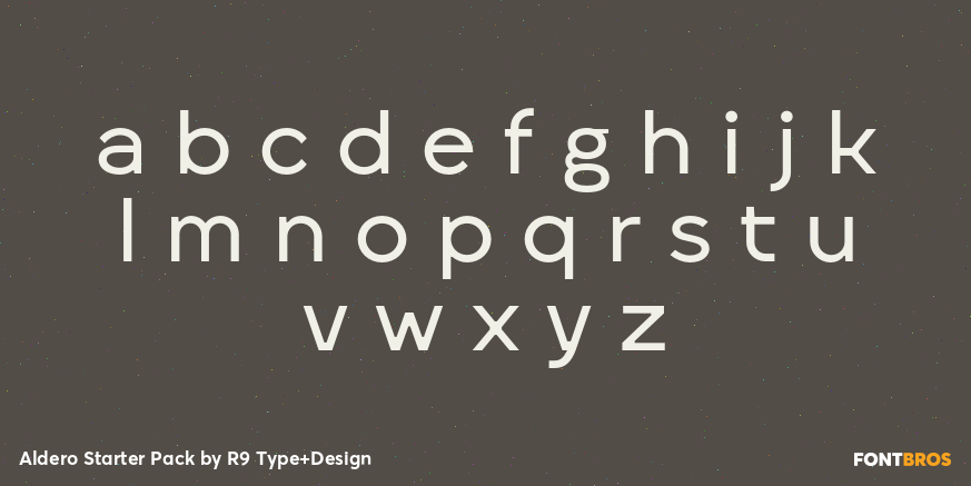 Aldero Starter Pack Font Poster #1