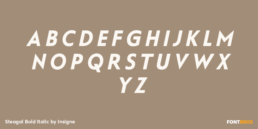 Steagal Bold Italic Font Poster #1