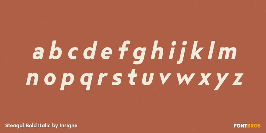 Steagal Bold Italic Font Poster #1
