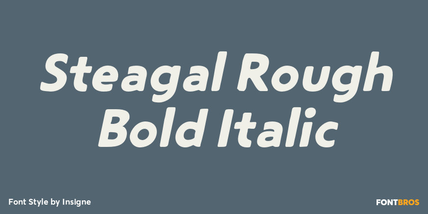 Steagal Rough Bold Italic Font Poster #1
