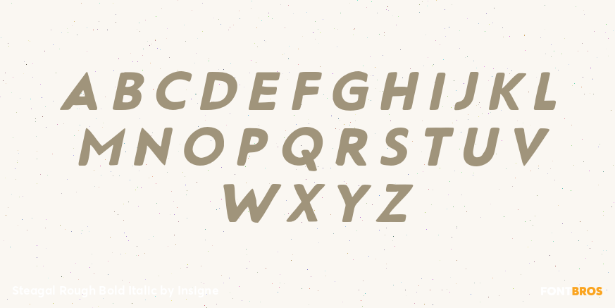 Steagal Rough Bold Italic Font Poster #1