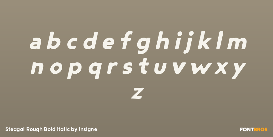 Steagal Rough Bold Italic Font Poster #1