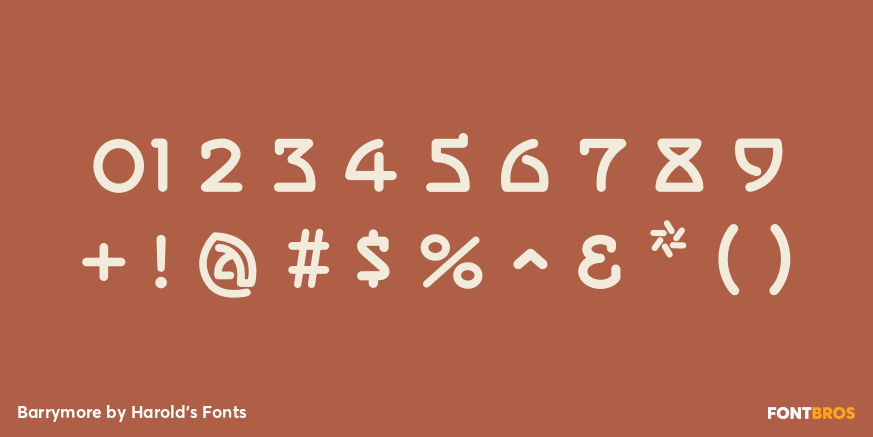 Barrymore Font Poster #4