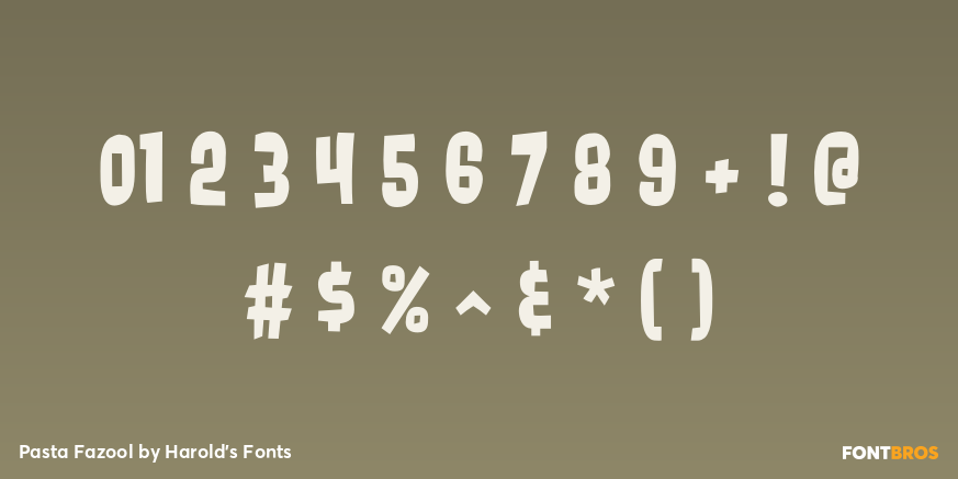 Pasta Fazool Font Poster #1