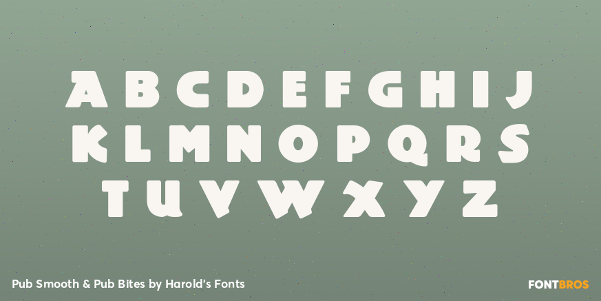 Pub Smooth & Pub Bites Font Poster #1