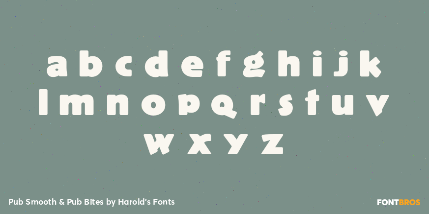 Pub Smooth & Pub Bites Font Poster #1