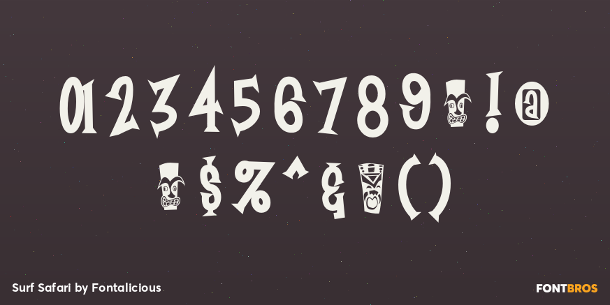 Surf Safari Font Poster #1