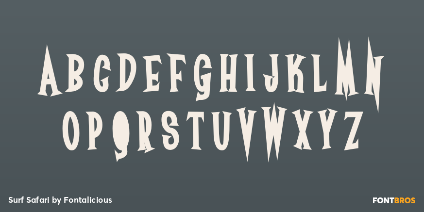 Surf Safari Font Poster #1